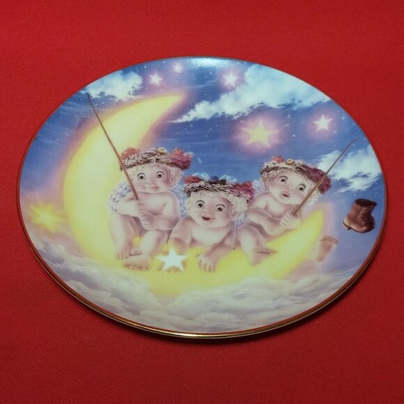Vintage Dreamsicles By The Light of the Moon Angel Cherub Collectible Plate 1994 - Picture 6 of 12